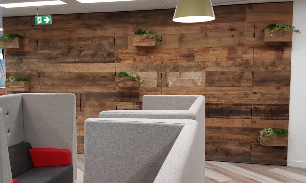 Introducing Reclaimed Wood Into The Office Paragon